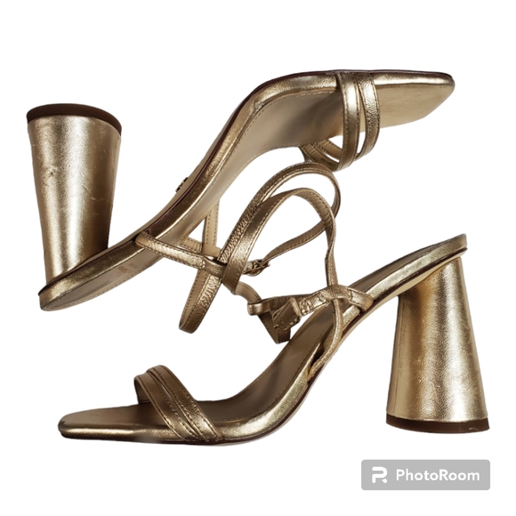 Sam Edelman Shoes - Sam Edelman Gold Strapy heels 7.5